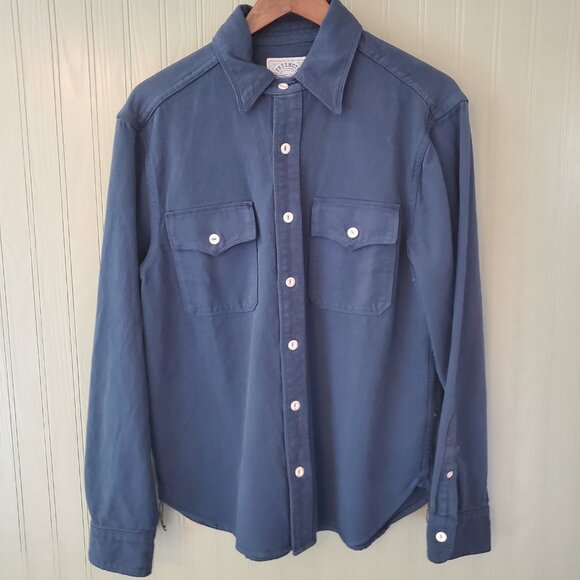 Freenote Cloth Scout Shirt in Mineral Blue - Picture 1 of 3